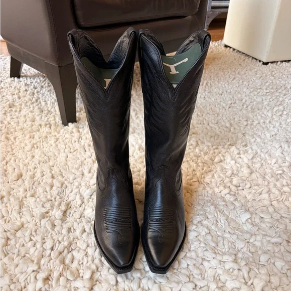 NWT Tecovas Annie Midnight Cowhide Cowgirl Boots - Picture 2 of 5